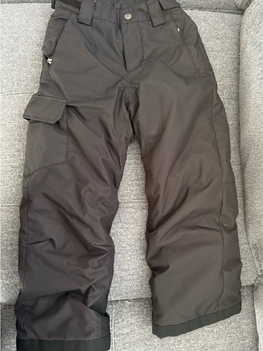 Kids Black Snow Pants - Insulated Winter Pants